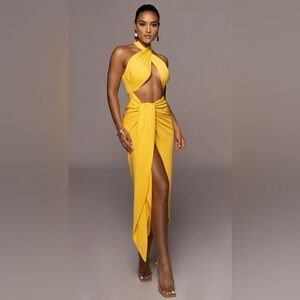 JLUXLABEL yellow sahara dress